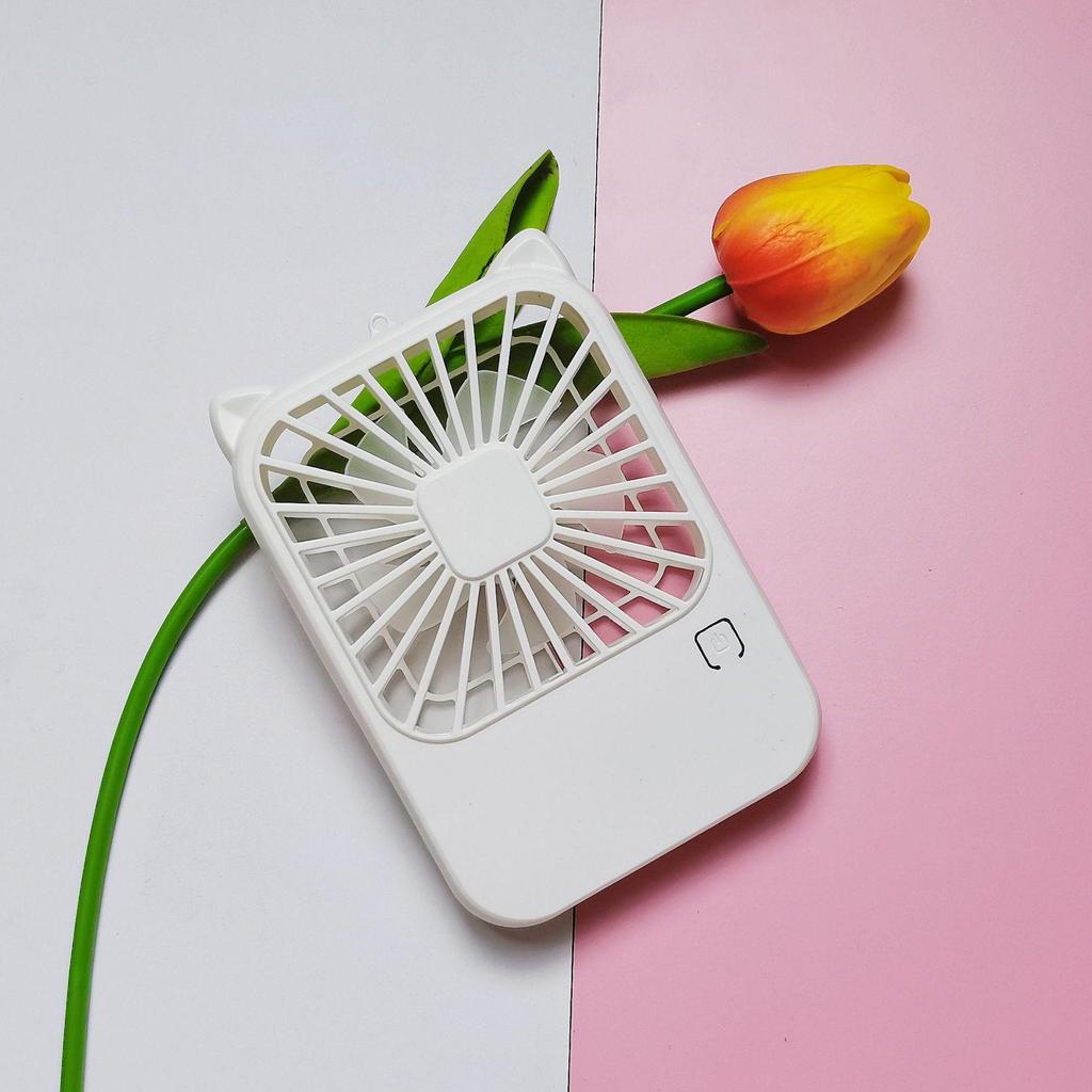 Five-Hole Mini Spray Fan: Portable, Folding, Clip-On, USB Chargeable Air Circulator with Light