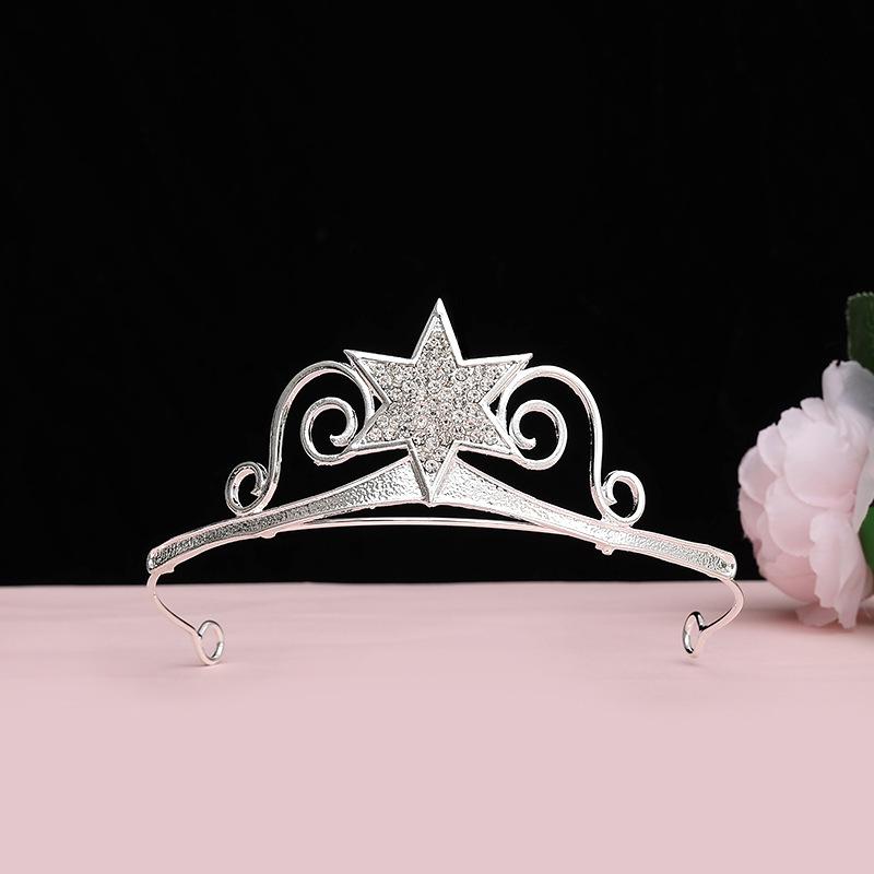 Children's Crown Hair Accessories  Cute Princesses Girls  Water Diamond King Crown Hair Bands Birthday Gifts for Girls Baby Headbands and Headwear