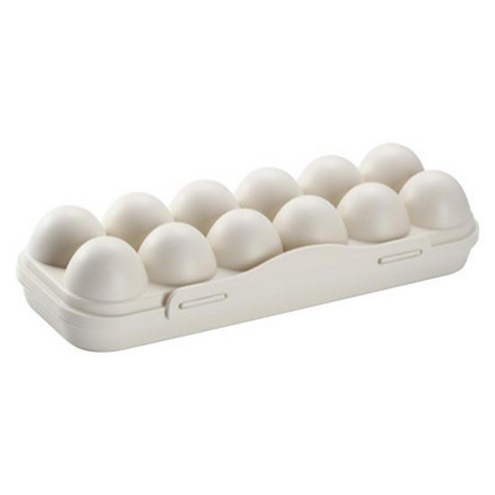 Stackable 18-Grid Egg Storage Box with Snap-On Lid, Anti-Collision & Breakage.