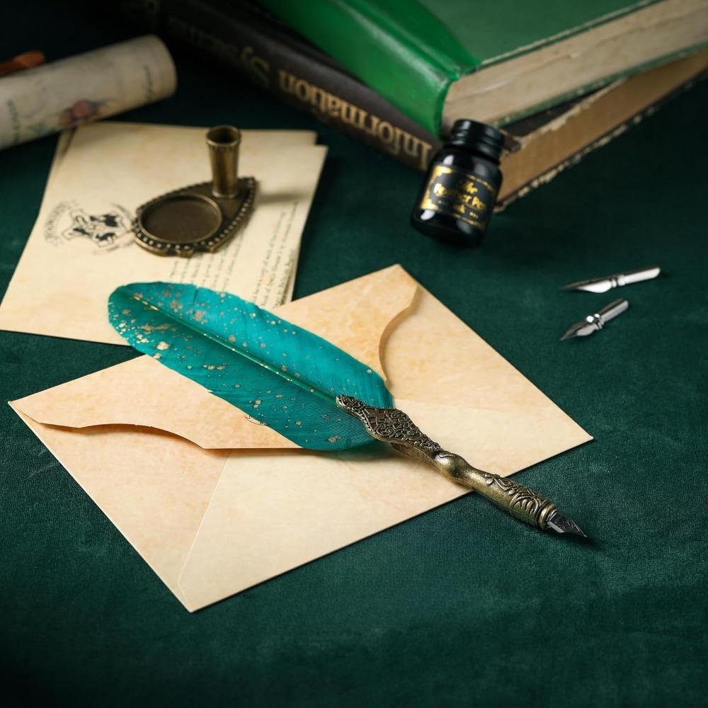 English Calligraphy Pen, Feather Pen, Dip Pen, Practice Calligraphy Pen, High-end, Art, Artistic Calligraphy, Glass Comic Pen