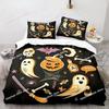 Top Halloween Boo Cartoon Bedding Set Printed Single Comforter Quilt Bed Cover Duvet Cover Pillow Case 3 Pieces Kids Adult Size