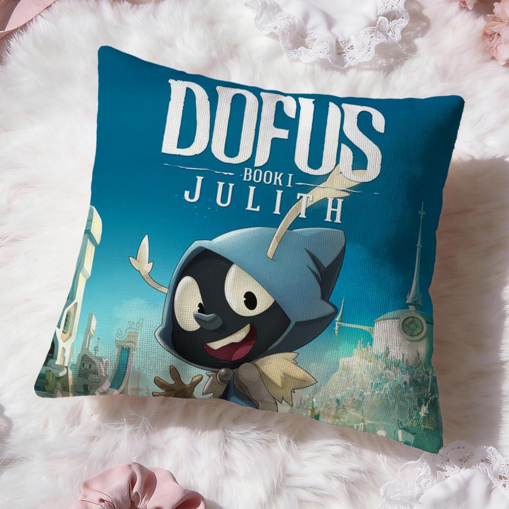 Game D-Dofus Cushion Cover Premium Comfort Reversible Pillow Cove -Two in One Design for Any Room & Car Interior
