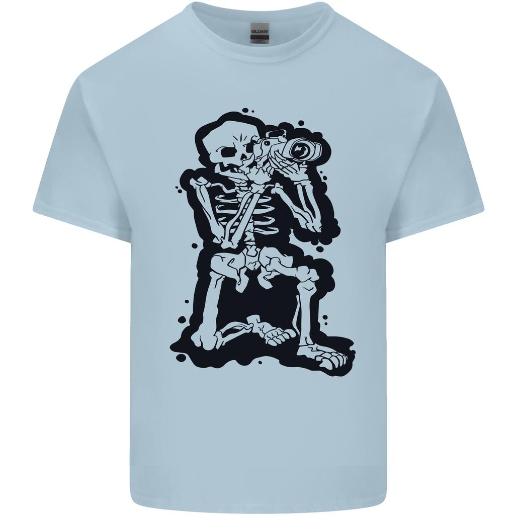 A Skeleton Photographer Photography Unisexs Light Cotton TShirt