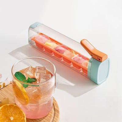 Ice Cube Mold Contactless Press Tray Whiskey Cocktail Iced Coffee Easy Hygienic Ice Handling Splash-Free Filling Portable Design Ice Mold