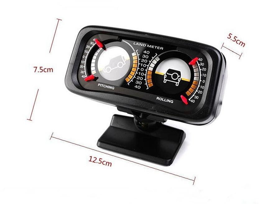 Car SUV Sedan Digital Inclinometer Level Tilt Gauge Slope Meter With Light