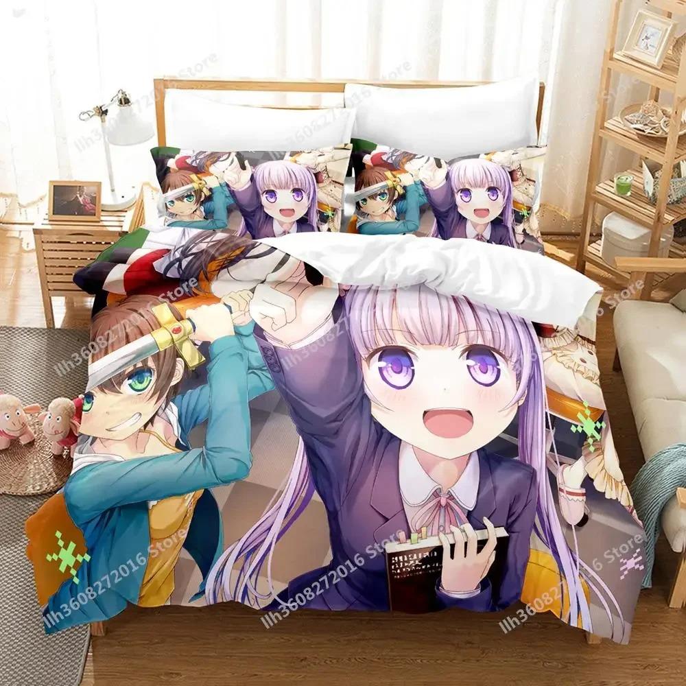 3D Tisk Anime Kawaii Dívky Nová Hra Ložní Souprava Jednolůžko Twin Full Queen King Size Ložní Souprava Dospělý Dítě Ložnice Přikrývka Sady