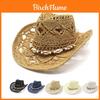 Straw Hat With Wide Brim For Summer Outdoor Sun Protection