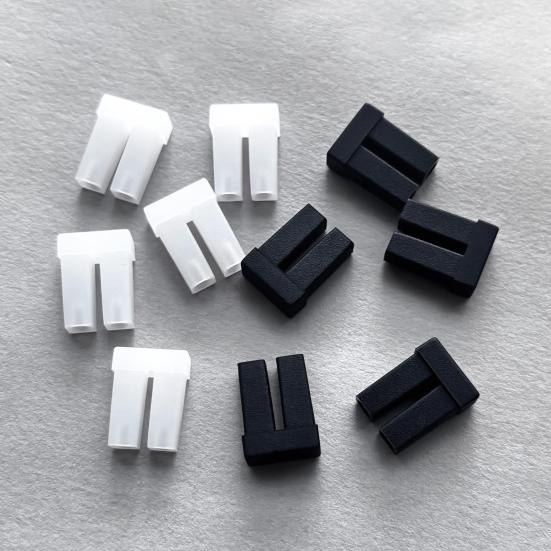 10Pcs LC Dust Caps SFP XFP SFP+ Fiber Optic Optical Transceiver Module Duplex LC Black Rubber Anti-Dust Covers Protectors Guards