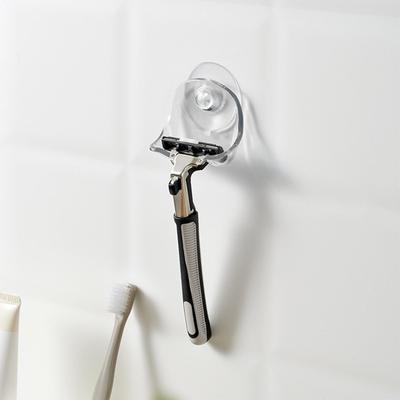1PC Suction Cup Razor Holder Suction Cup Shaver Storage Rack Shower Razor Holder Shaver Holder Removable & Reusable Suction Hook