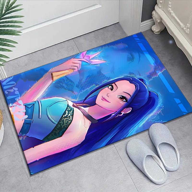 1pc KPop Demon Hunters30 Design Area Rug - Non-Slip, Soft & Cozy Floor Mat for Living Room, Bedroom, Office - Indoor/Outdoor Decorative Carpet