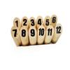 Finland Kubb Wooden Toy Outdoor Childrens Number Bowling Game For Kids