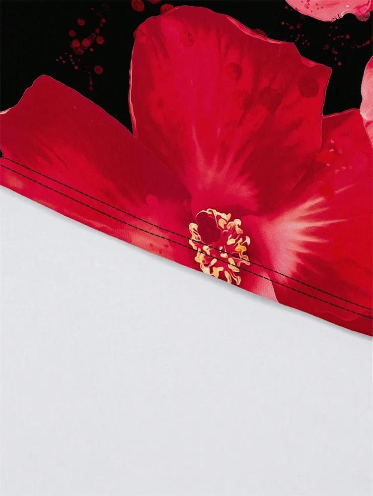 Crop Top Phumee Sleeveless Floral Printed Tube Top Off the Shoulder A2492