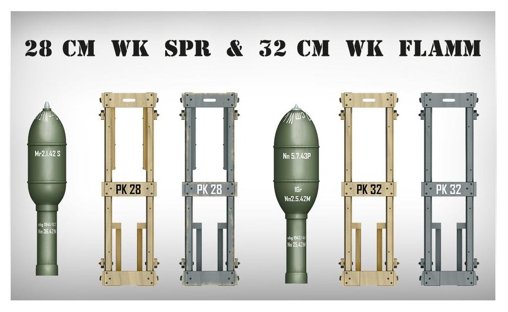 MiniArt Німецька Ракетна Установка 28см WK Spr 32см WK Flamm Пластикова Модель MA35269 1/35 &