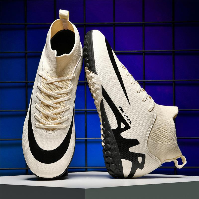 New High-Top Football Shoes Men'S Artificial Turf Women'S Ag Long Nails Tf Broken Nails Children'S Football Shoes Can Be