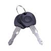 Black Exterior Vehicle Door Handle Assembly with Bolt-On Installation, Engineering-Plastic Construction and Integrated Lock Component 6N0837207