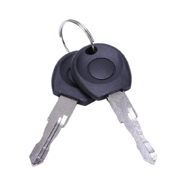 Black Exterior Vehicle Door Handle Assembly with Bolt-On Installation, Engineering-Plastic Construction and Integrated Lock Component 6N0837207