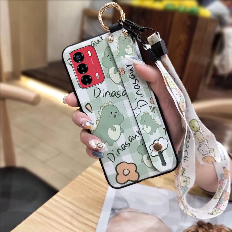 Durable Ring Phone Case For ZTE Blade V40 Vita/A72 Anti-dust Fashion Design Anti-knock Phone Holder Waterproof Wristband
