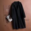 Women's Korean Style Woolen Coat - Autumn/Winter Doll Collar Mid-Length Jacket