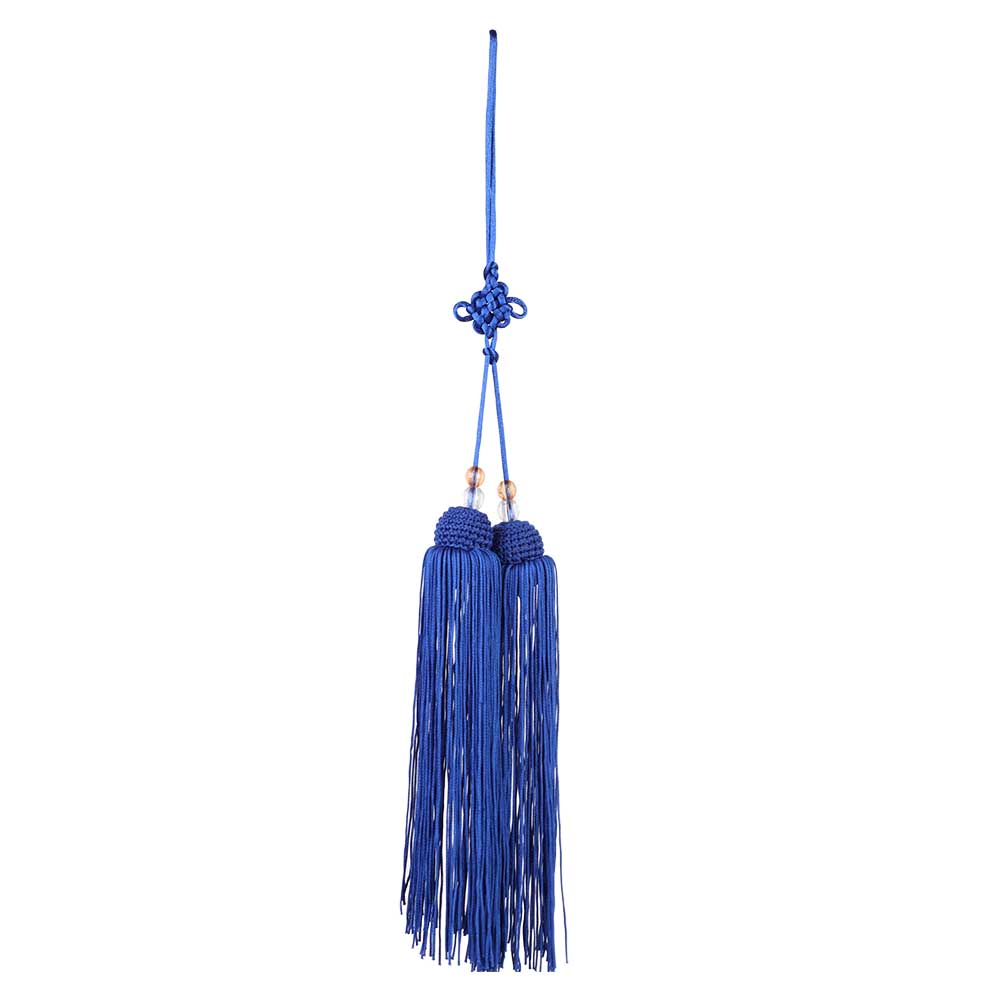 Chinese Martial Arts Kung Fu Taiji Sword Tassel Royalblue Short Sword Tassel