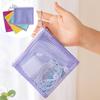 Visible Makeup Zipper Pouch Wear-proof Portable Coin Purse Colorful Mesh Storage Bag  Travel Use