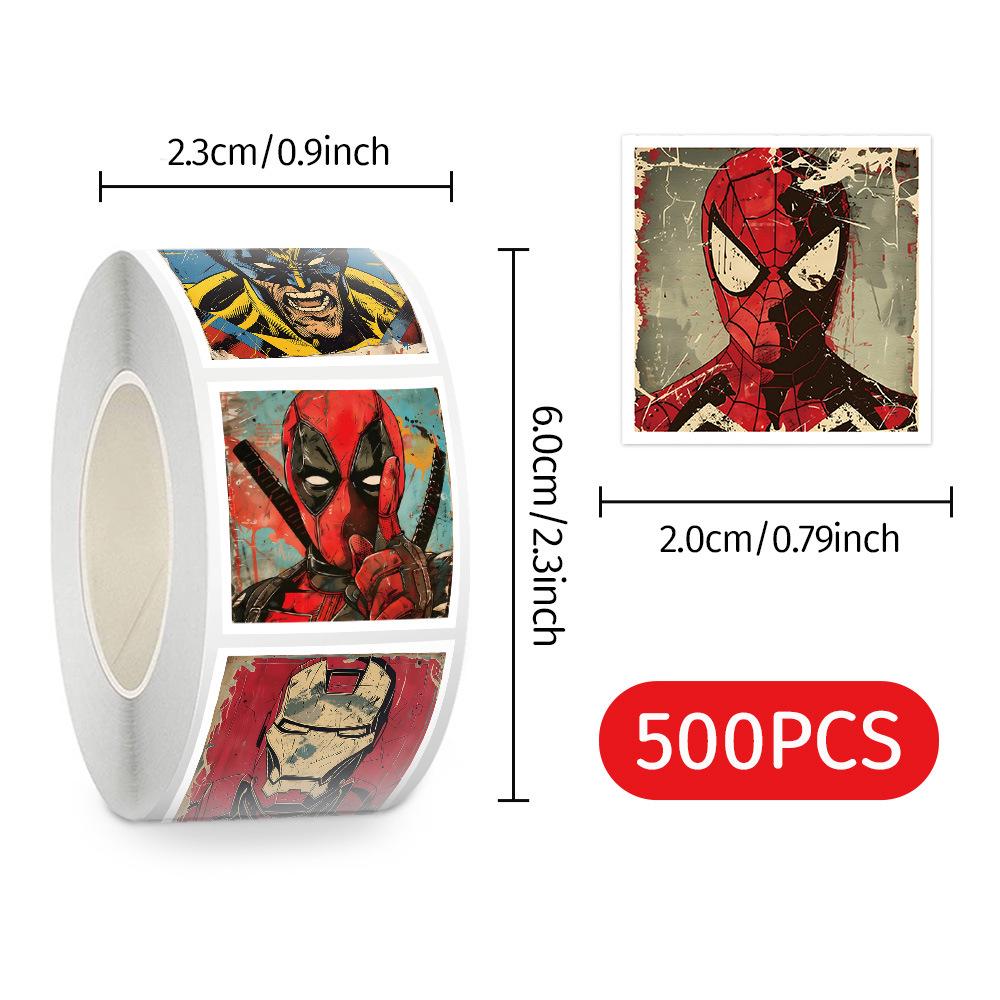 Marvel Heroes Die-Cut Stickers for DIY Journals and Crafts