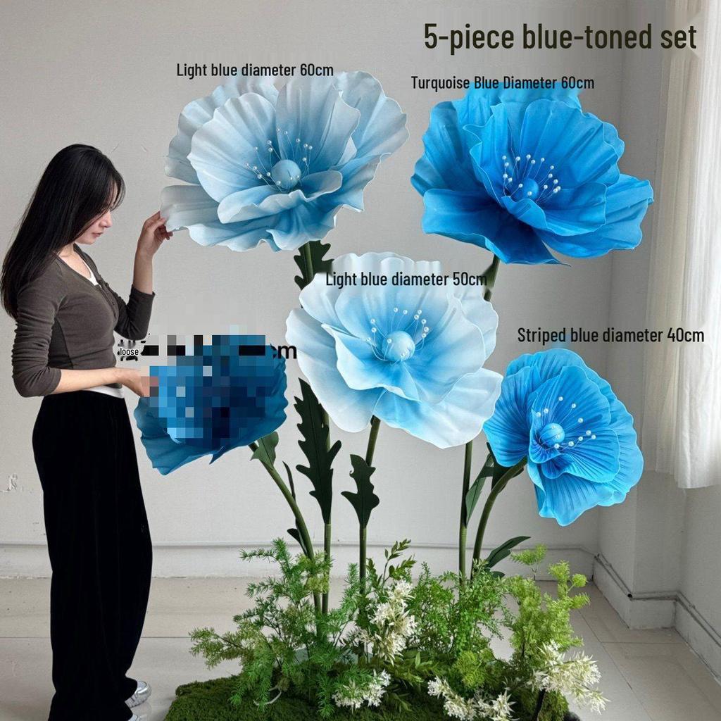 Large Foam Paper Flower Stands for Wedding, Event, or Window Display Decor