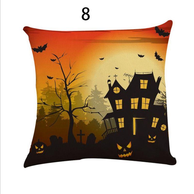 Premium Quality Fall Decor Pillow Case With Elegant Halloween Patterns