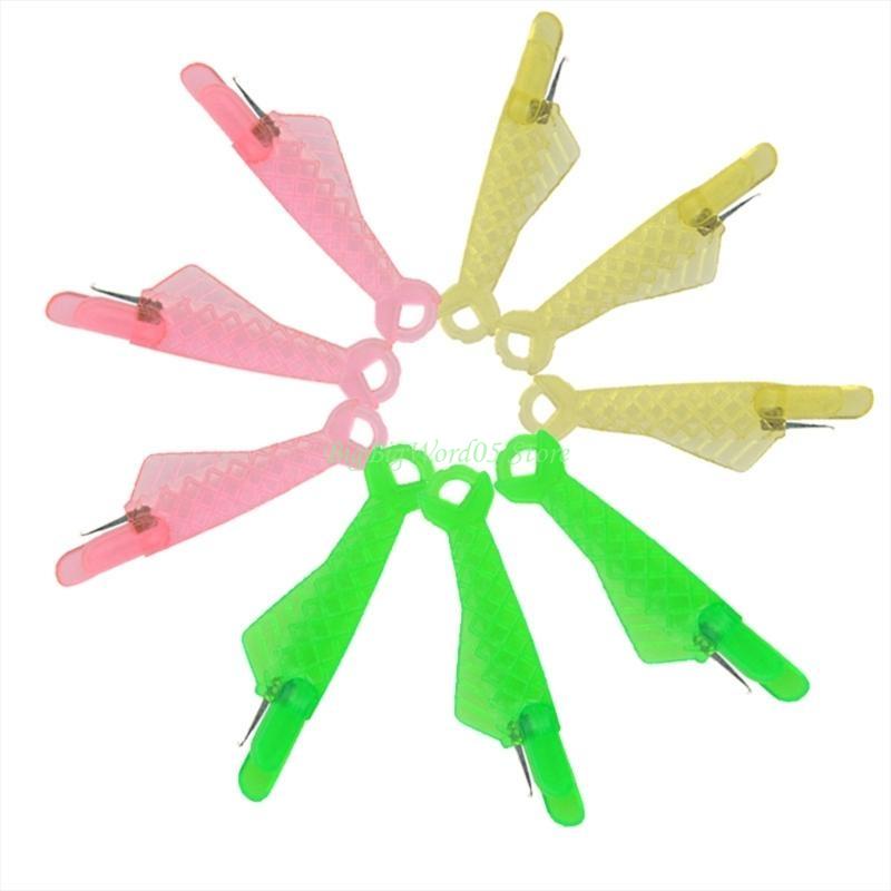 24TE 10x/Set Needle Threader Fish Type Sewing Machine Automatic Sewing Needle Inserter for Hand Sewing Machiner Needle