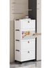 Freestanding Multi-layer Storage Cabinet with Flip-top for Kitchen, Living Room, or Toys