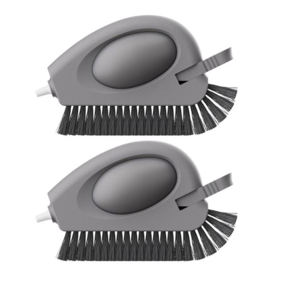 3v1 Kartáč na čištění okenních drážek se škrabkou Tuhé štětiny Ergonomická rukojeť Nástroj na čištění drážek