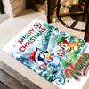 Christmas Football Fun Personalized Name Floor Rug Office Rug Design for Dormitory Balcony Entryway Dining Room Antislip Carpet Decorate Offices