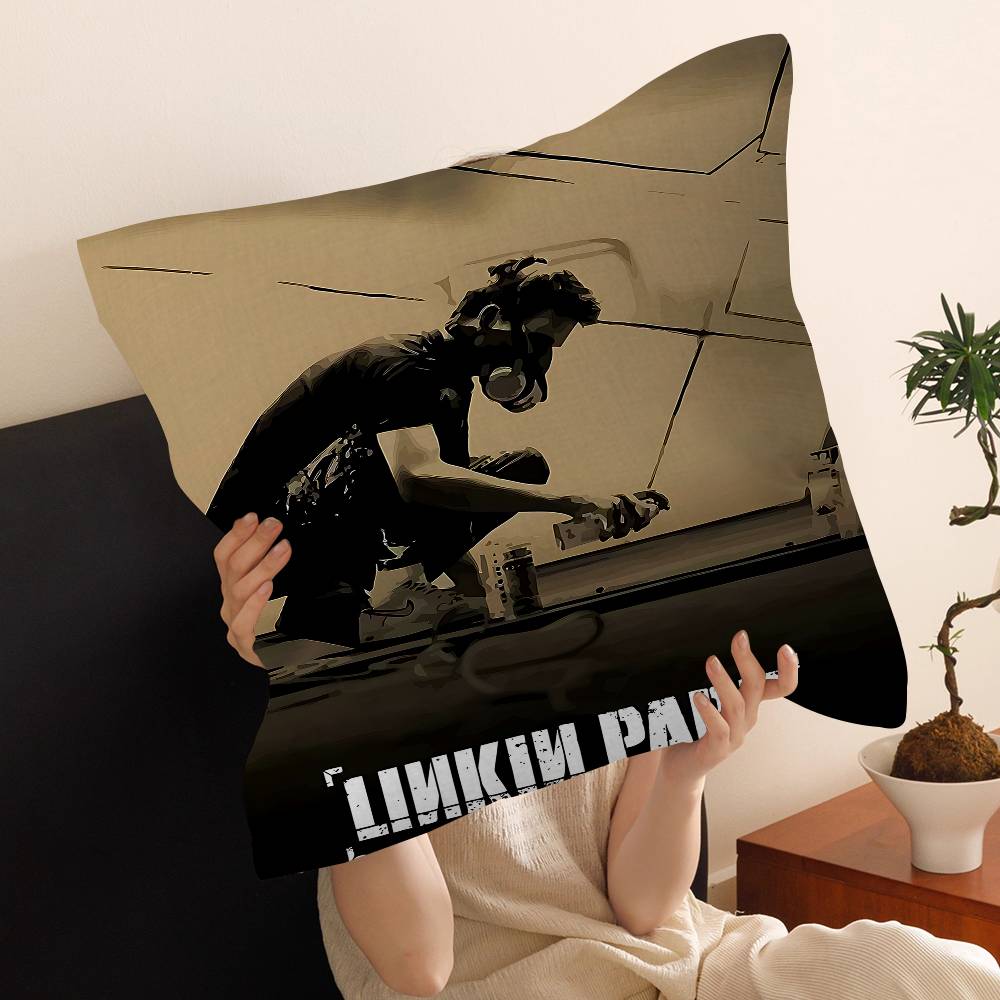 Band L-Linkin Cool P-Park Pillow Cushion Cover Pillowcase Living Room Sofa Home Decor