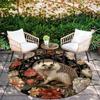 Hedgehog Pattern Round rug,Carpet Rug for Living Room Bedroom Playroom ,Non-slip Floor Mat,Holiday Gifts and Birthday Gifts.