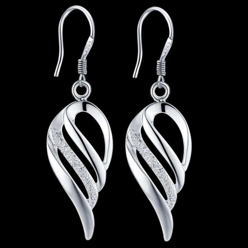 New 925 Sterling Silver Earrings Hot Hearts For Women Exquisite Student Girlfriend Jewelry Accessories Wedding Fashion Gift