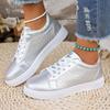 Versatile Casual Flat Sneakers for Women and Fashionable White Sneakers
