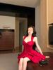 Elegant French Rose Bow Knot Dress - Slimming Waist, Summer Short Skirt for Special Occasions