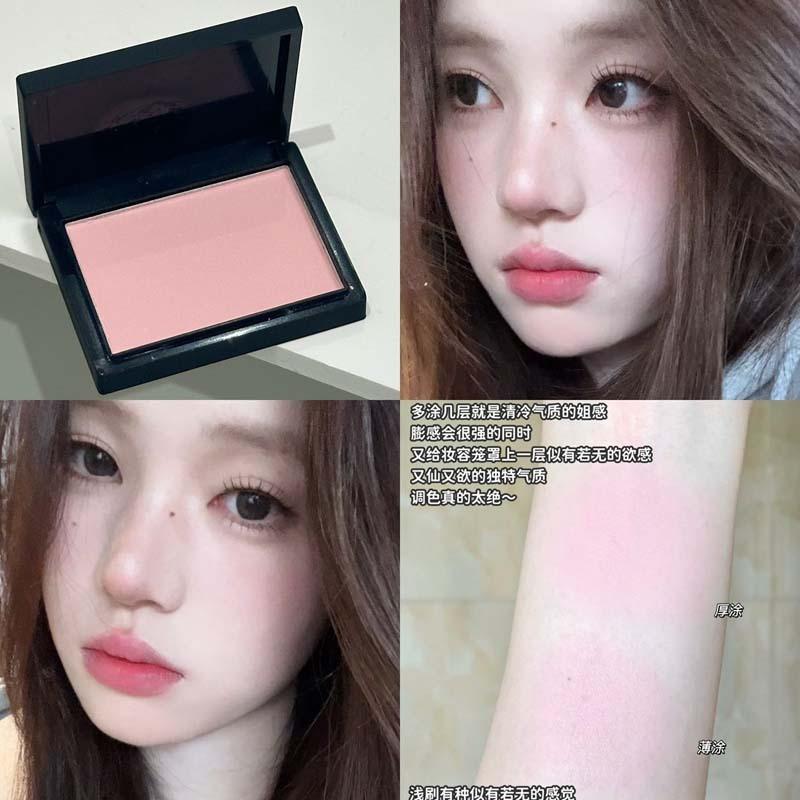 Natural Matte Low Saturation Single Color Blush Face Contour Cheek Blush For Women