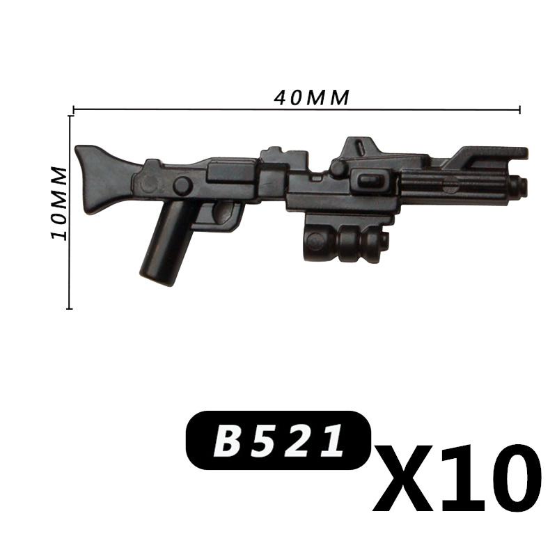MOC War Building Blocks Movie Characters Soldier Weapons Accessories Rifle Heavy Demolition Pistol Mini Brick Gift Toy X018 DIY