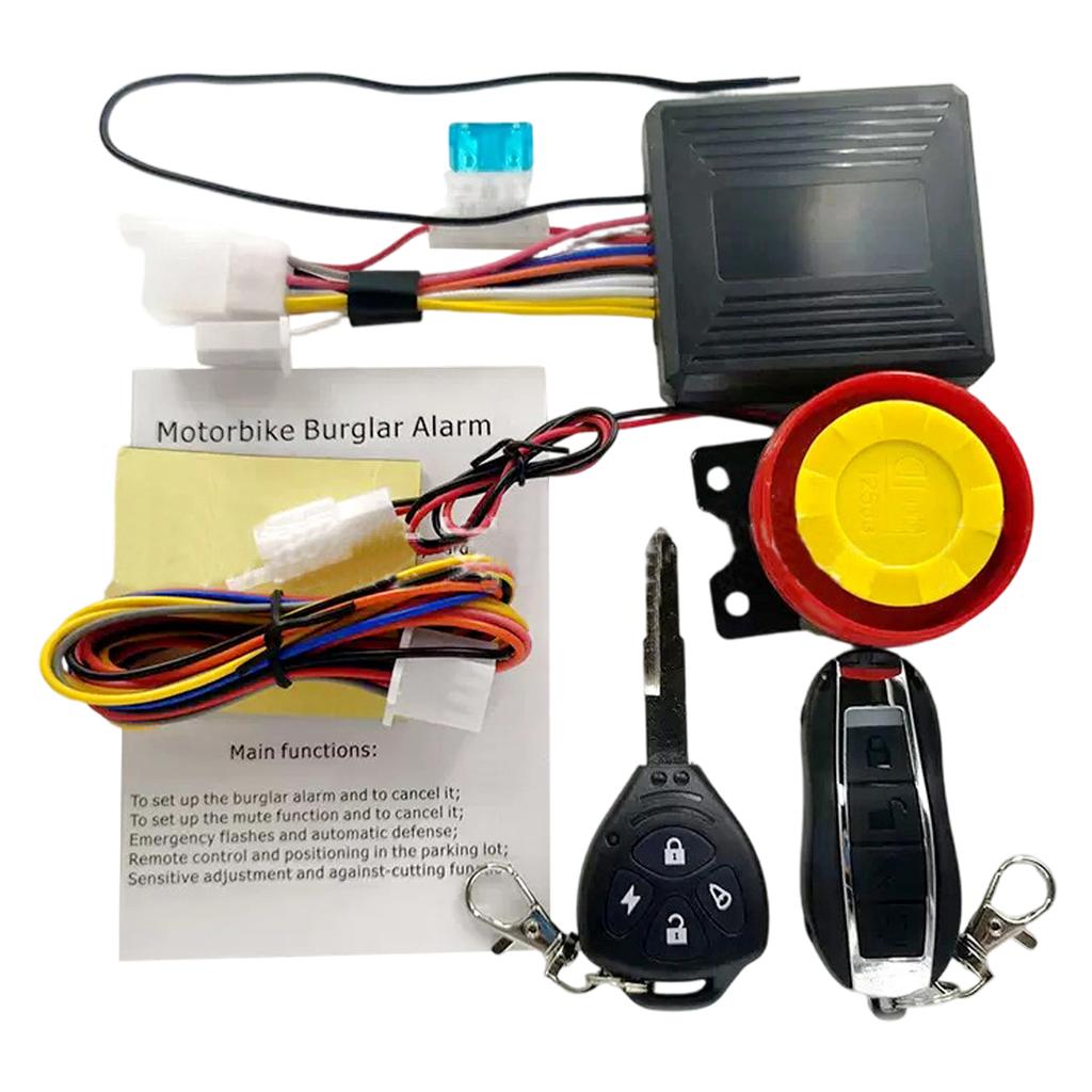 Universal Motorcycle Alarm Anti Theft Protection High Sensitivity Sensor Waterproof ABS Bicycles Alarm System