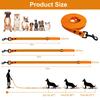 HARUMAKI Dog Dog Pet Walking Training Lead for Medium and Large PVC Coated Polyester Woven Pet Suitable for Outdoor Activities Such As Hiking Length