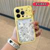 Full Screen Green Leaves and White Flowers Are Suitable for Apple 11/11Pro Skin Feeling Acrylic Mobile Phone Case IP11/11/11 Fresh 11