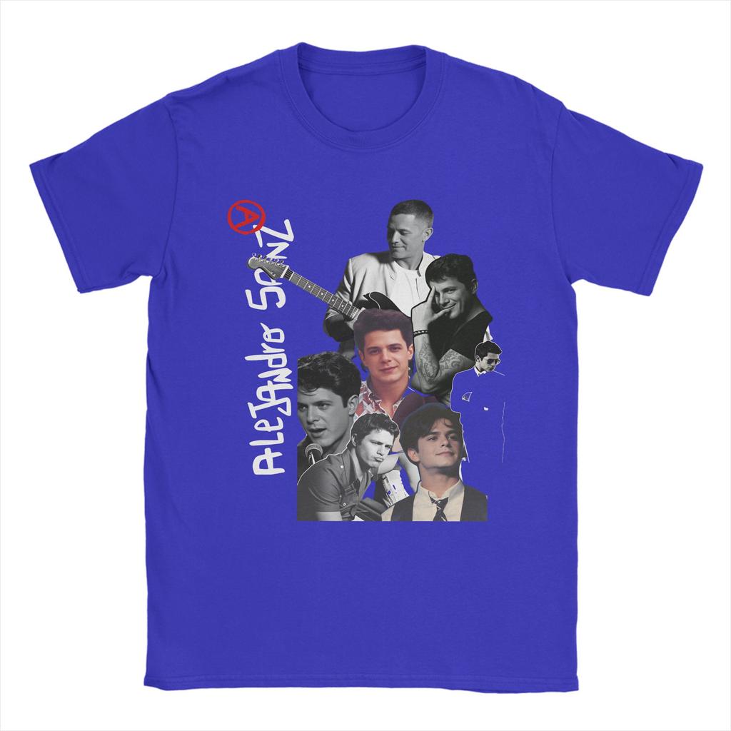 Singer Alejandro Sanz Pop Music Cotton TShirt For Men Summer Vintage T Shirts Leisure Tees Oversized Cheap Tops