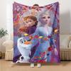 1 pezzo Coperta Frozen II Leggero Plaid in Flanella per Divano Letto Viaggio Campeggio Soggiorno Ufficio Divano Sedia