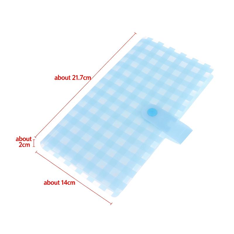 Snap Button Photo Album Grid Card Holder Clear Transparent Pockets Collect Book for Kpop Idol Photocard Collection
