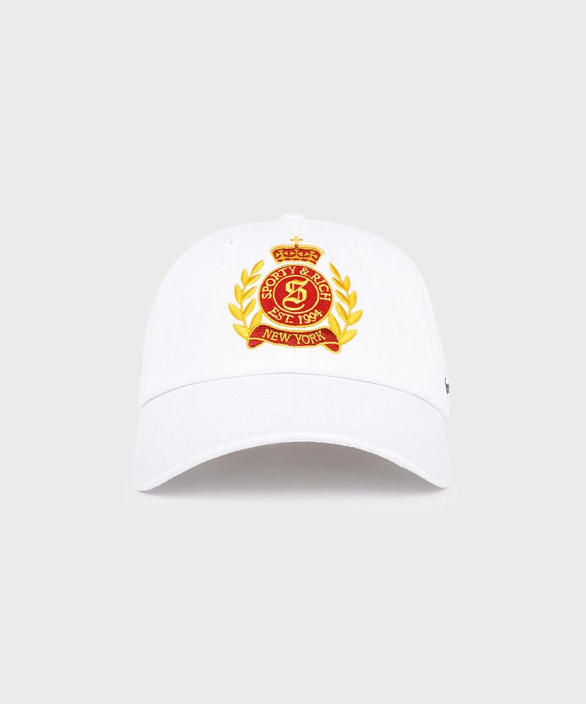 SPORTY&RICH H&W Crest Cap White R255Aih003