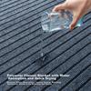 JD Original Striped Flocked Entrance Mat, Home Use Cuttable Dust-Removing Non-Slip Absorbent Doormat, Gray 40*60cm
