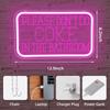Please Don't Do Coke in the Bathroom 3D Engraved Neon Light Pink LED Neon Sign for Art Wall Decor Birthday Christmas Gift