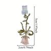 1 Pink Flower Charm Mobile Phone Dust Plug, Cute Floral Hanging Accessory, Christmas Thanksgiving New Year Gift