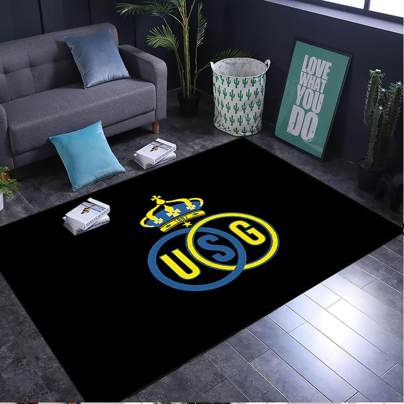 1PC rug Golden Crown Symbol Royale Carpet, Chair Rug,Area Rug for Office Bedroom living rooms bedroom, Doormat decor Christmas fan gifts