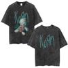 YK Korn Follow The Leader Jubiläum Washed T-Shirt Unisex Rundhals Lässig Bequem Mode T-Shirt